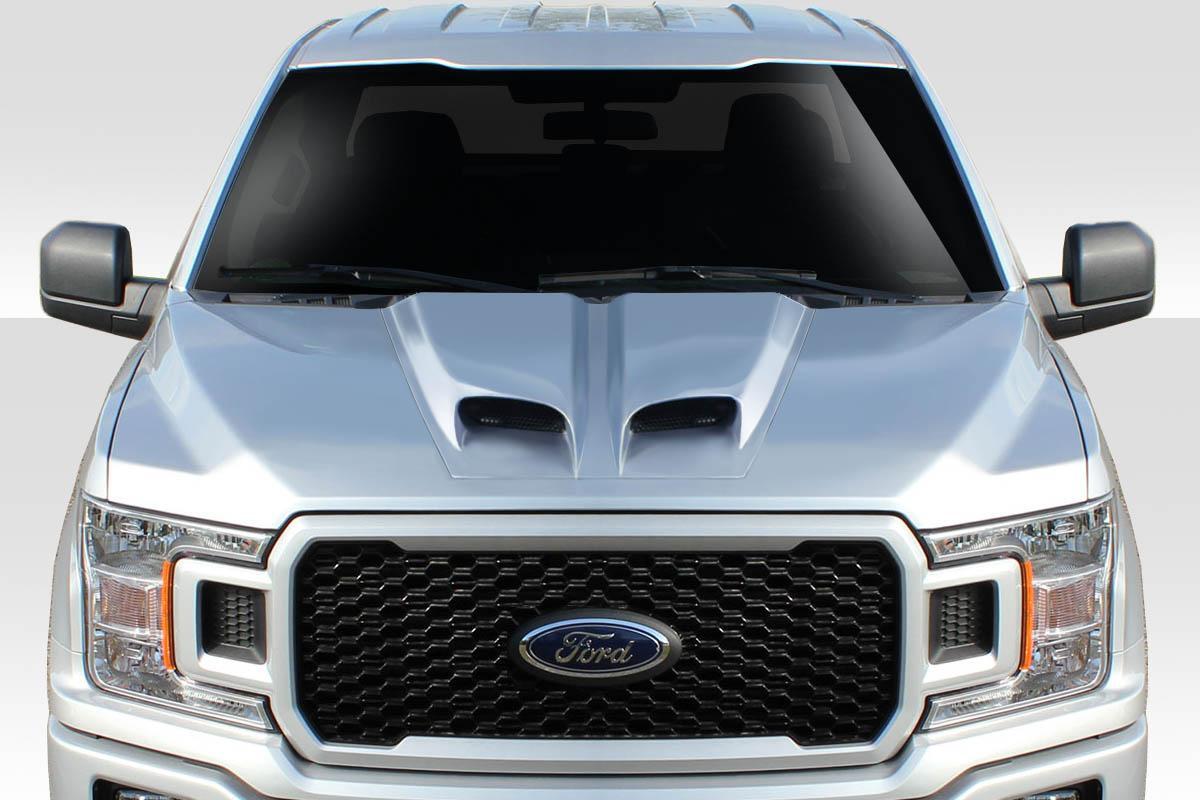 Universal Duraflex Feed Dual Ram Air Hood Scoop - 1 Piece - Image 1