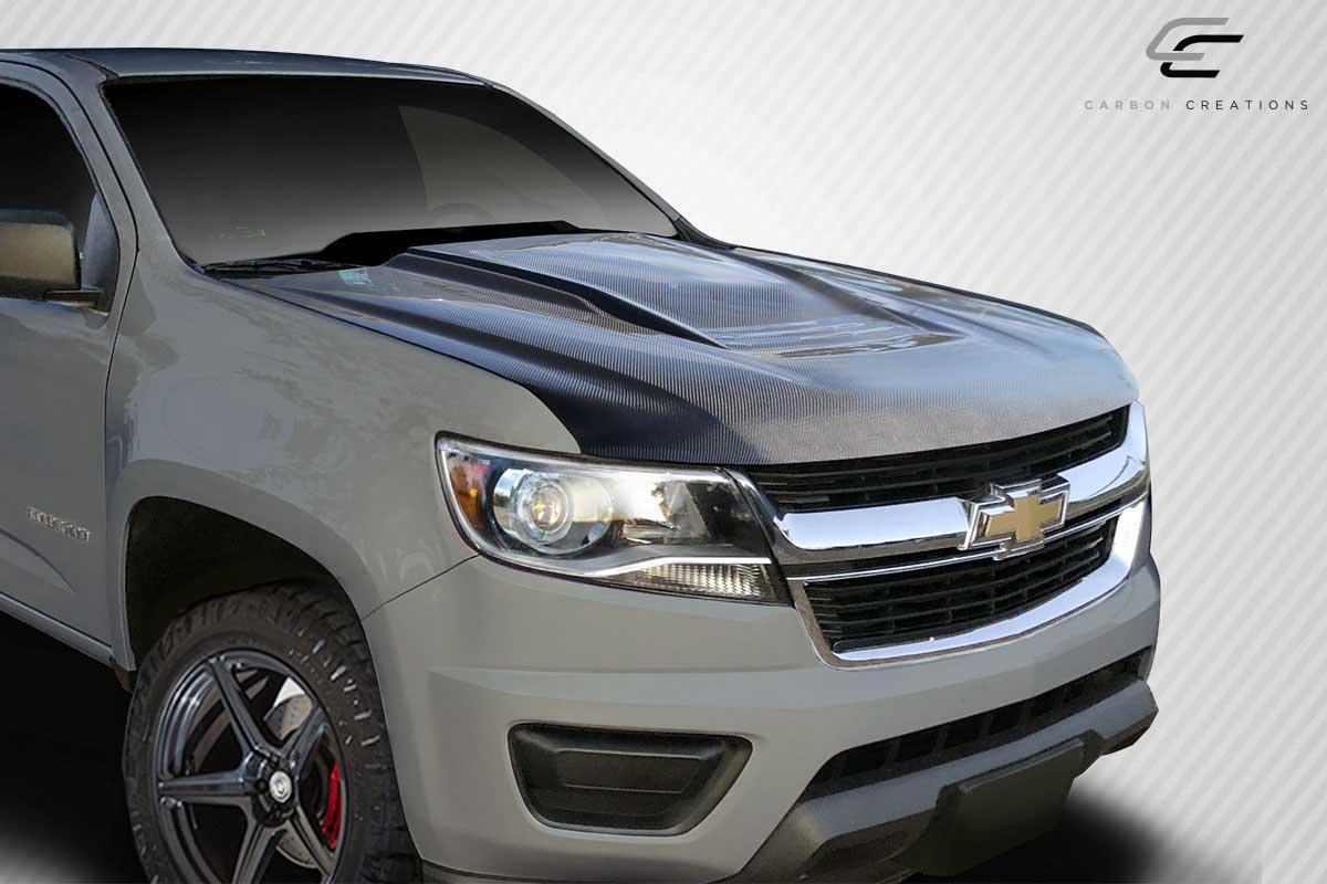 2015-2022 Chevrolet Colorado Carbon Creations ZR2 Carbon Fiber Hood - Image 2