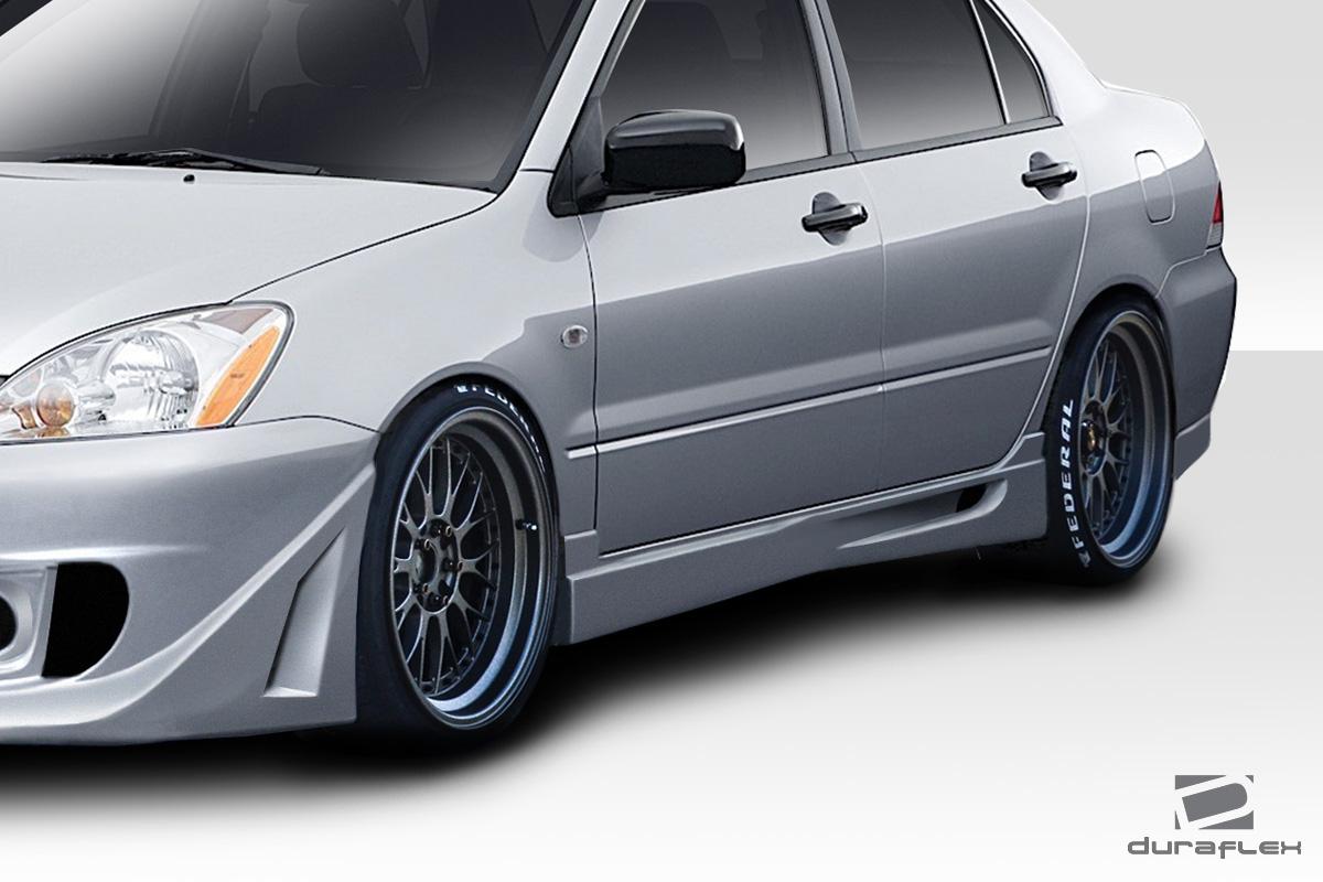 2002-2007 Mitsubishi Lancer Duraflex Trackstar Side Skirts - Image 2