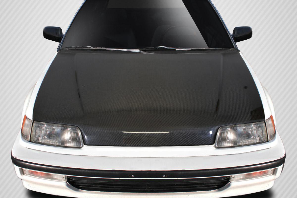 1988-1991 Honda Civic Carbon Creations SiR Look Carbon Fiber Hood - Image 1