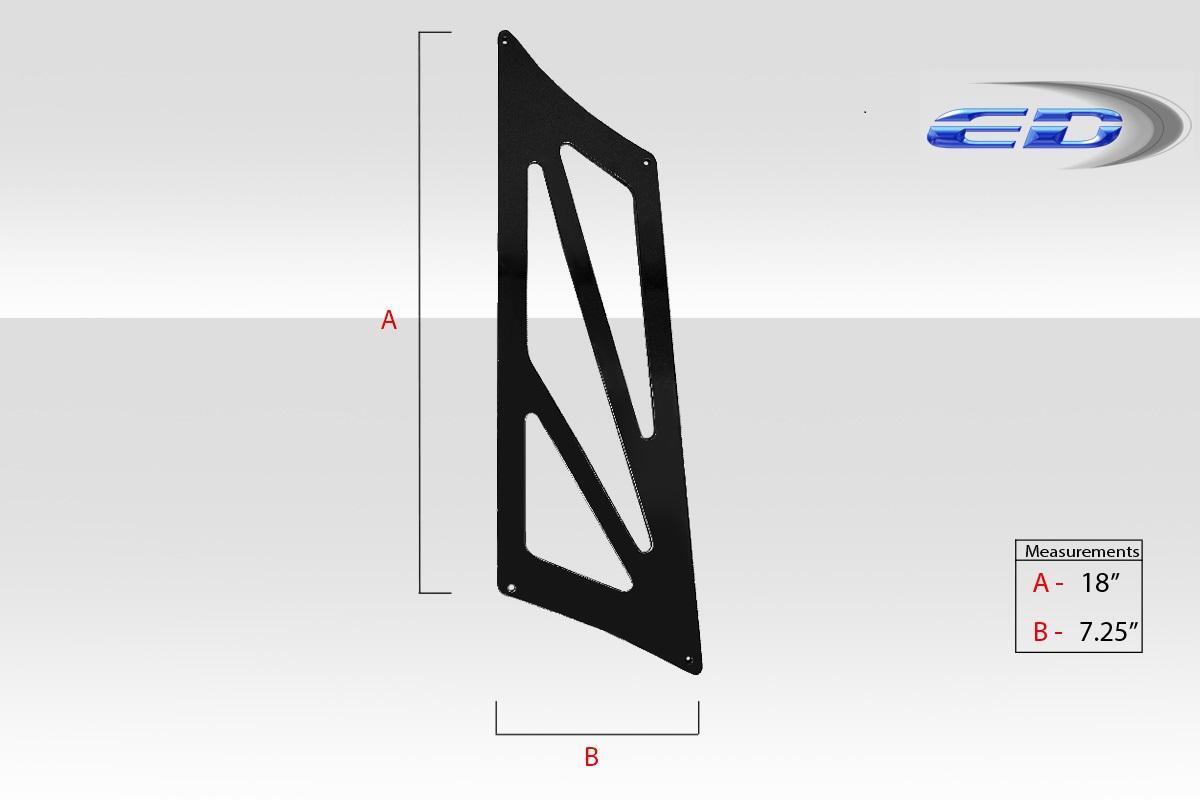 Universal Tall 19" VRX Wing Stands - 4 Piece ( Includes bottom mounting bracket ) - Image 5