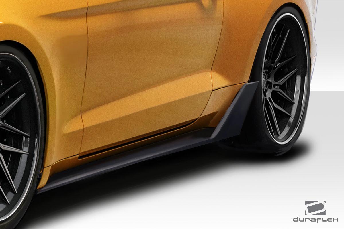2015-2023 Ford Mustang Duraflex Grid Side Skirts - Image 2