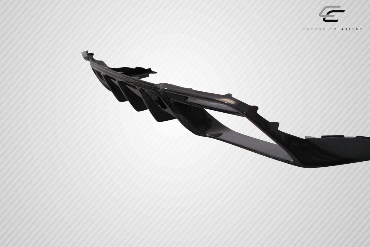2018-2023 Ford Mustang Carbon Creations Grid Carbon Fiber Rear Lip - Image 4