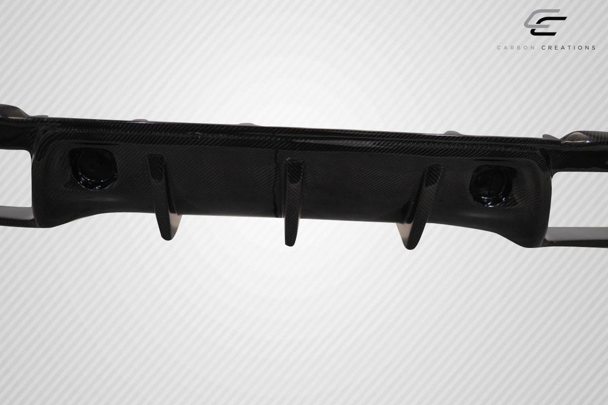 2018-2023 Ford Mustang Carbon Creations Grid Carbon Fiber Rear Lip - Image 5