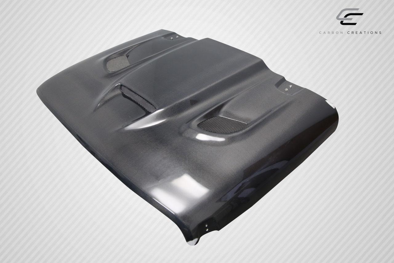 2018-2025 Jeep Wrangler Carbon Creations Hellcat Carbon Fiber Hood - Image 10
