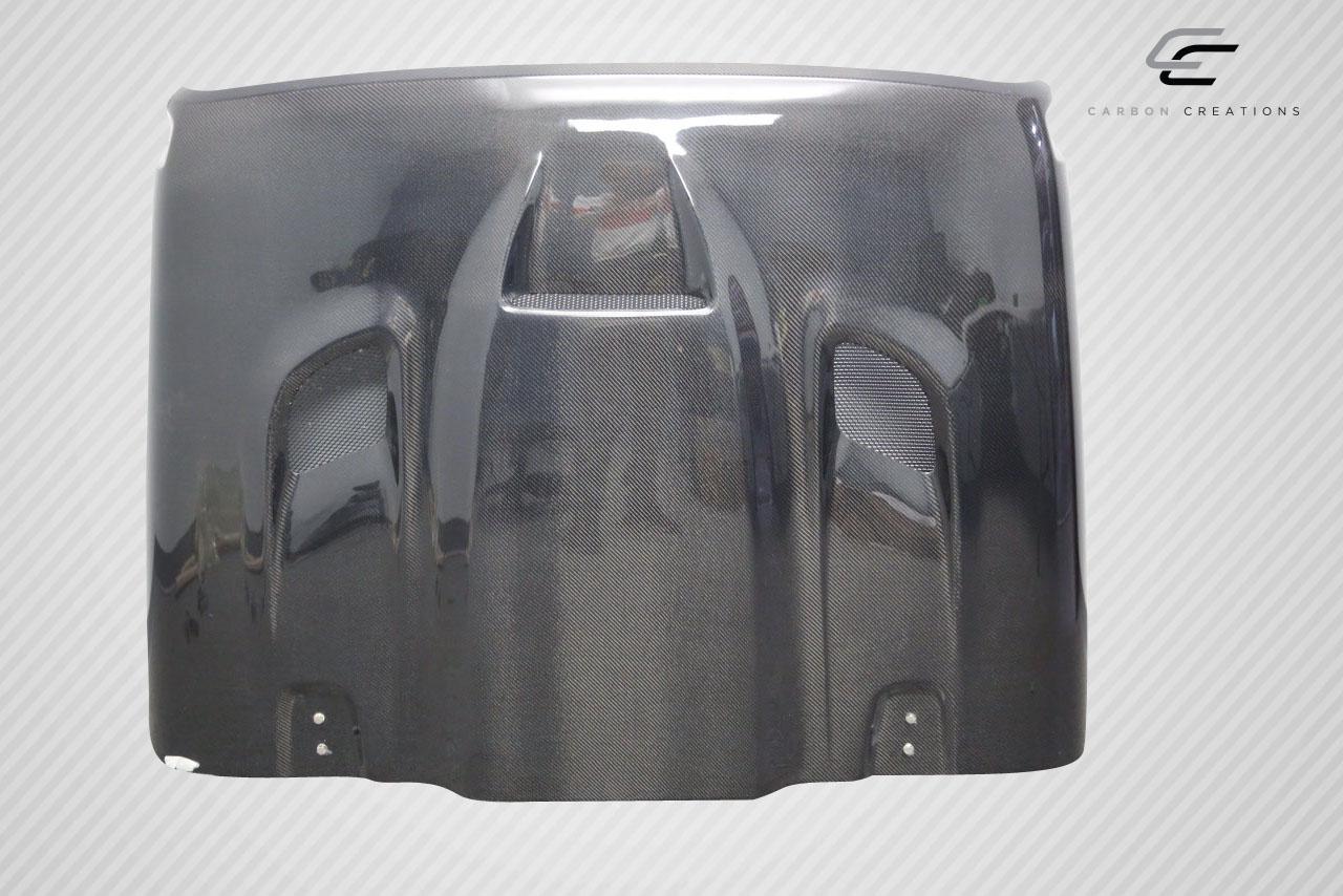 2018-2025 Jeep Wrangler Carbon Creations Hellcat Carbon Fiber Hood - Image 3