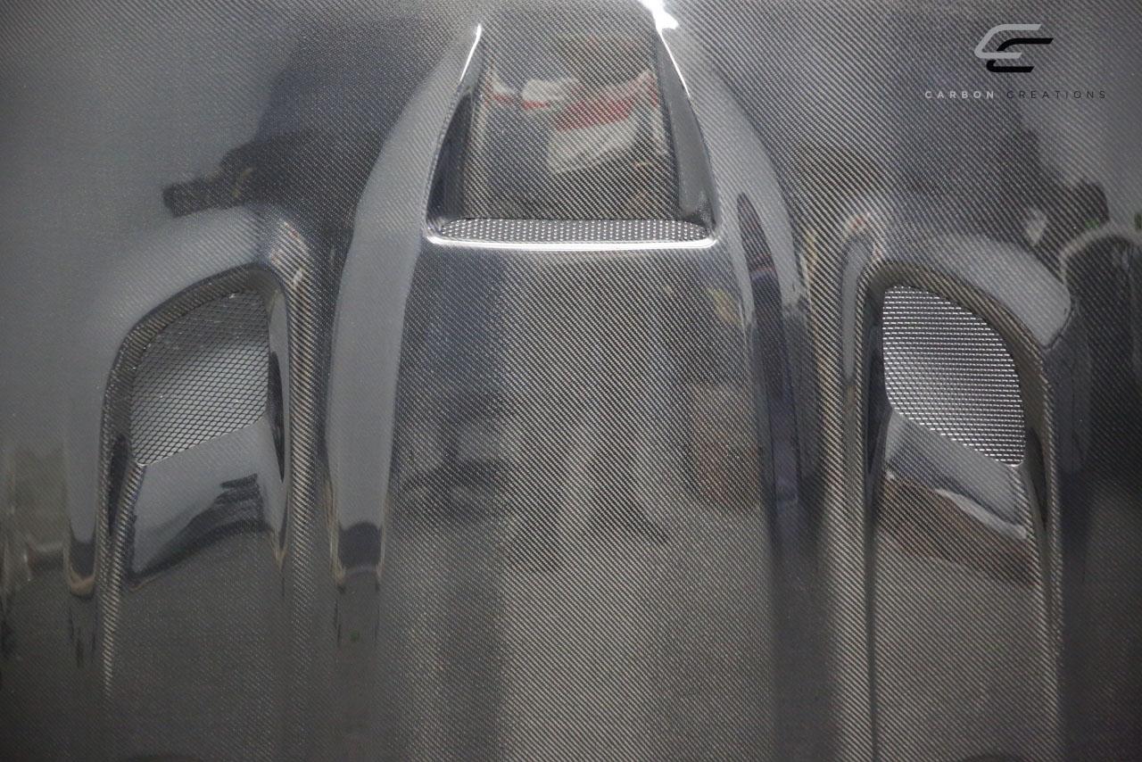 2018-2025 Jeep Wrangler Carbon Creations Hellcat Carbon Fiber Hood - Image 4