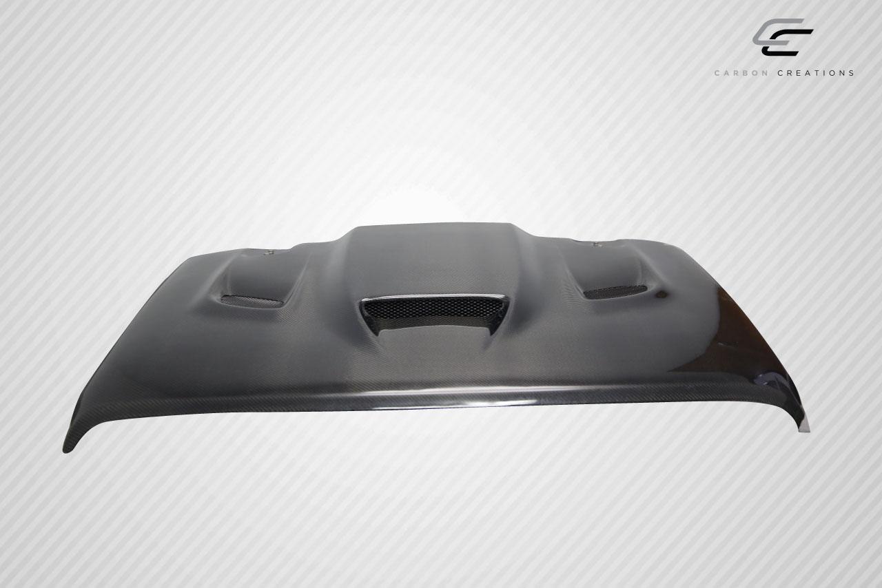 2018-2025 Jeep Wrangler Carbon Creations Hellcat Carbon Fiber Hood - Image 8