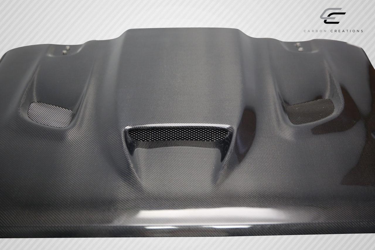 2018-2025 Jeep Wrangler Carbon Creations Hellcat Carbon Fiber Hood - Image 9