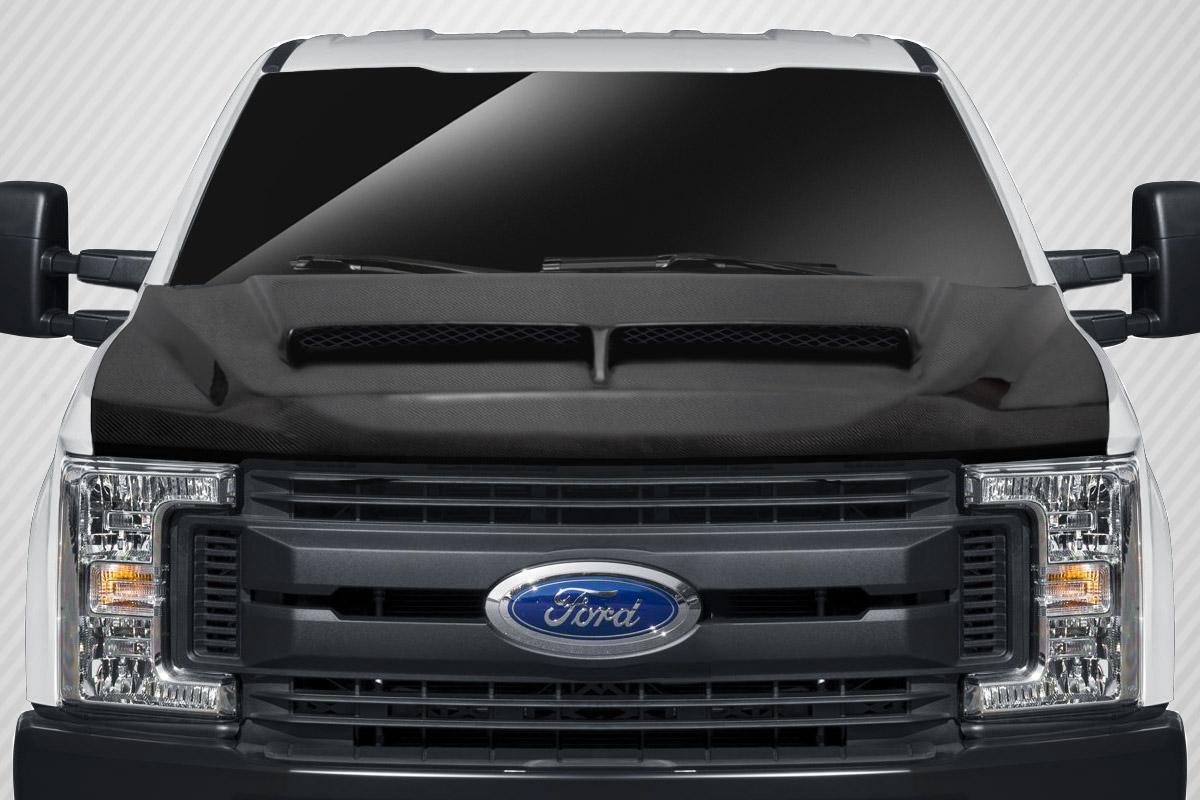 2017-2022 Ford Super Duty Carbon Creations GT500 Carbon Fiber Hood - Image 1