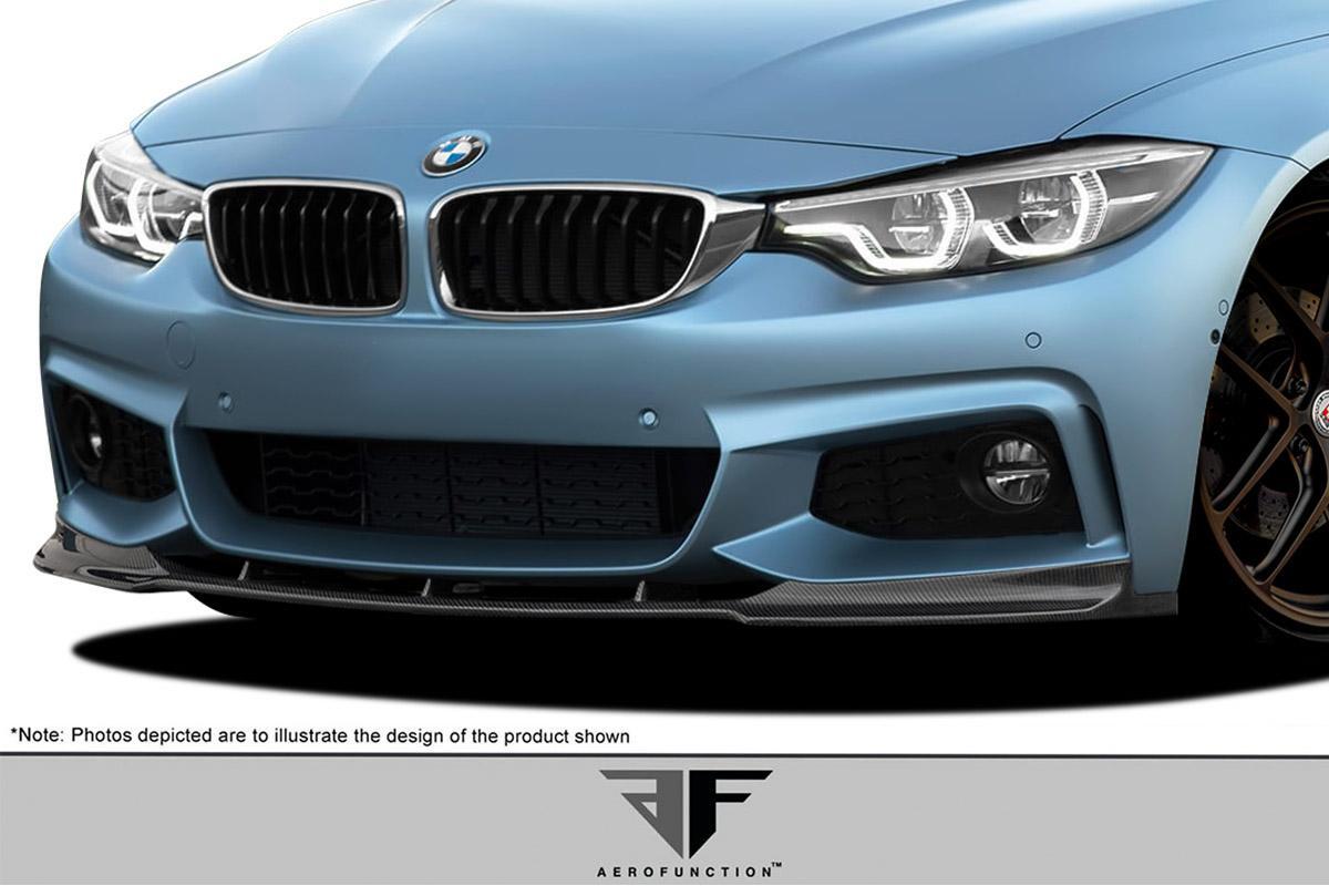 2014-2020 BMW 4 Series Aero Function AF-1 Carbon Fiber Front Lip - Image 2