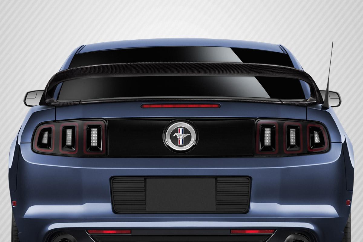 2010-2014 Ford Mustang Carbon Creations GT350 Look Carbon Fiber Rear Wing - Image 1