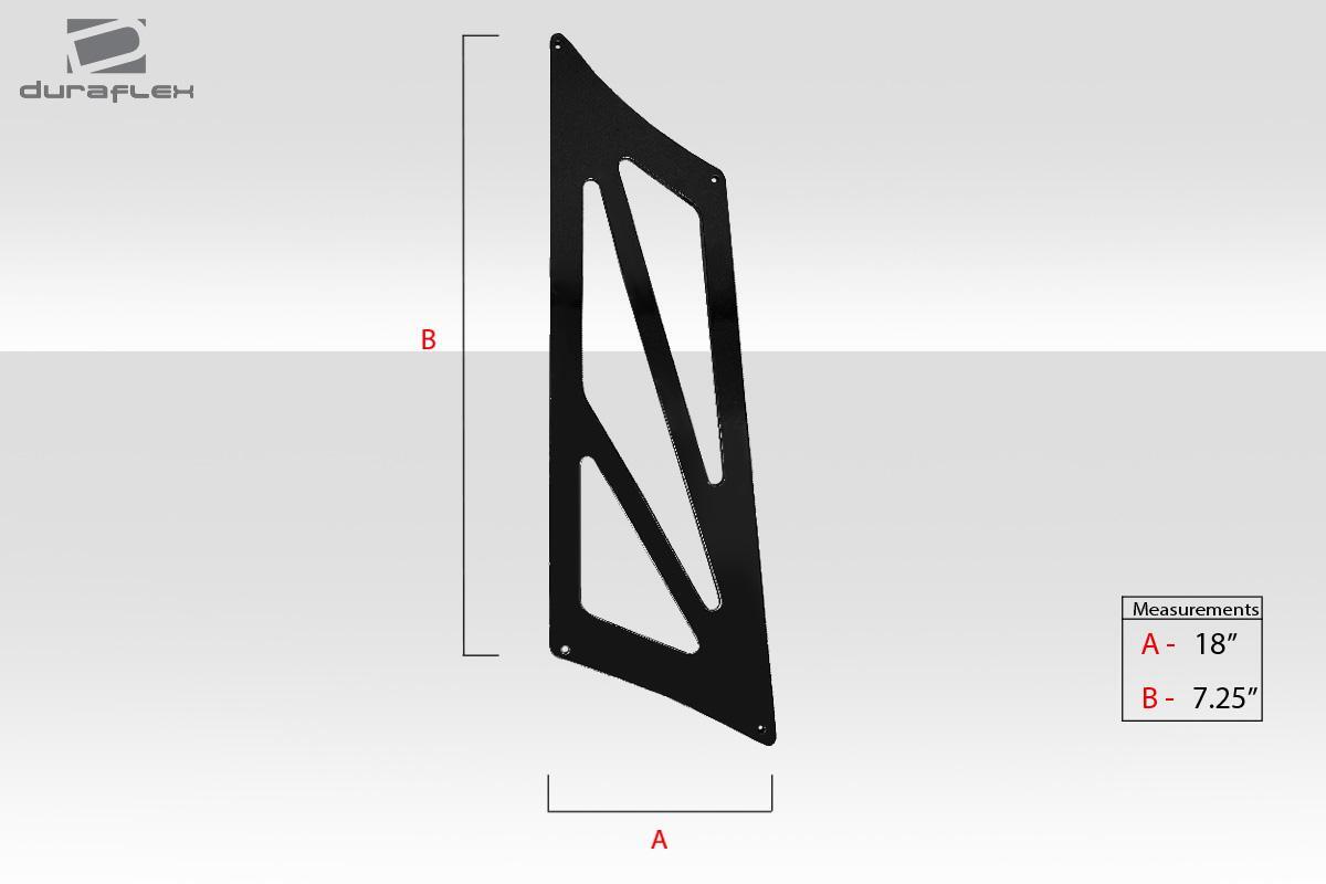 Universal 80" Duraflex VRX V2 Tall Wing Complete Kit - 9 Piece - Image 5