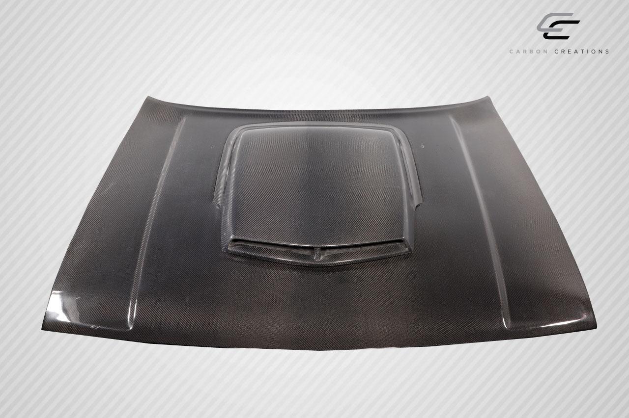 2008-2023 Dodge Challenger Carbon Creations TA Look Carbon Fiber Hood - Image 2