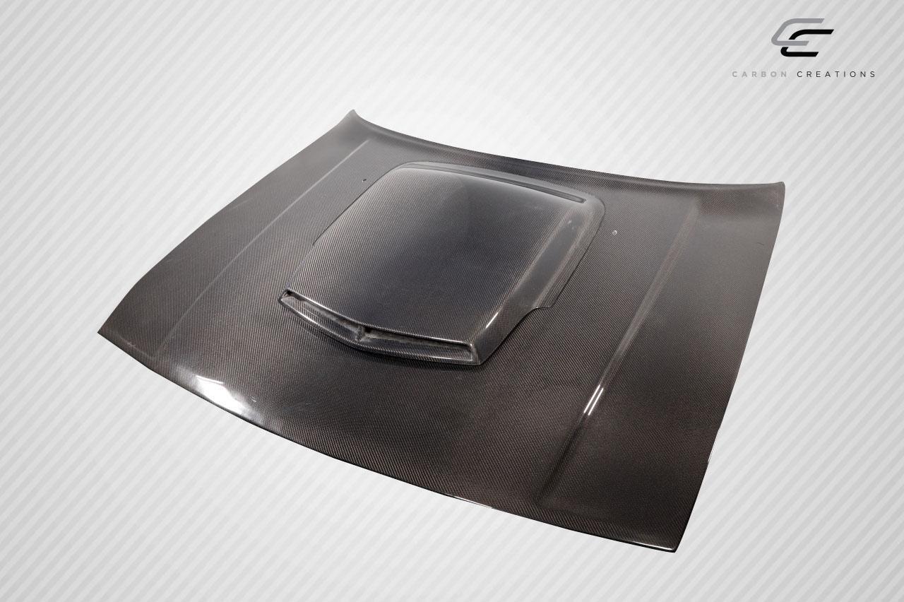 2008-2023 Dodge Challenger Carbon Creations TA Look Carbon Fiber Hood - Image 3