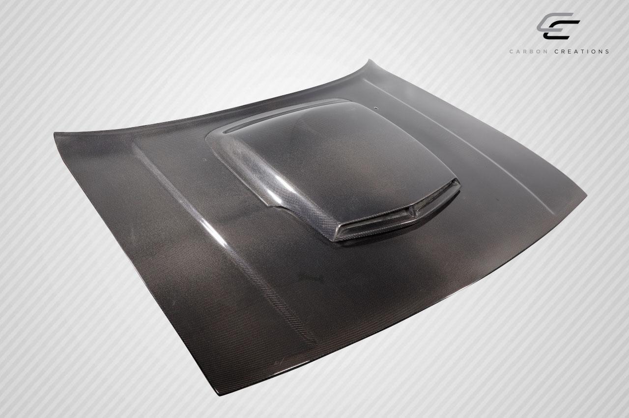 2008-2023 Dodge Challenger Carbon Creations TA Look Carbon Fiber Hood - Image 4