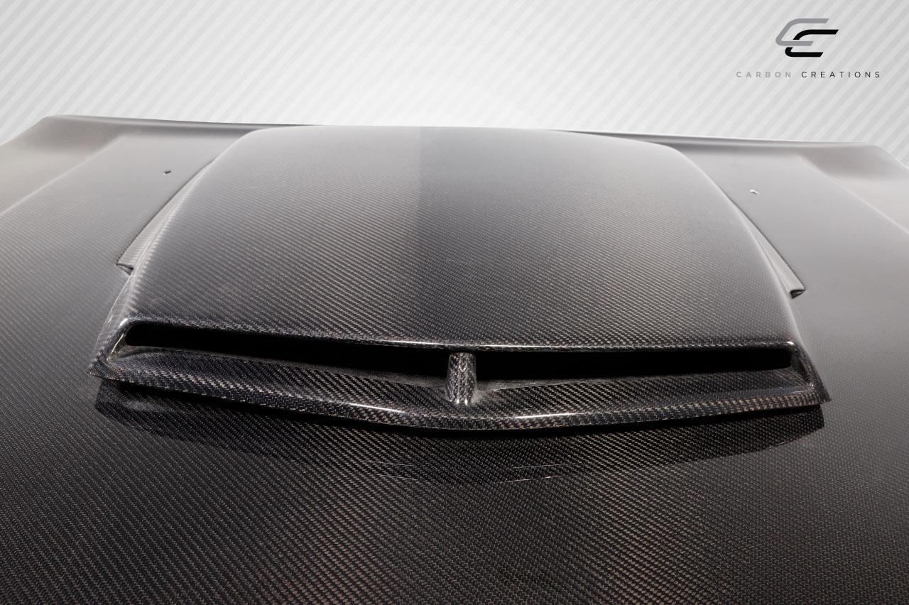 2008-2023 Dodge Challenger Carbon Creations TA Look Carbon Fiber Hood - Image 5