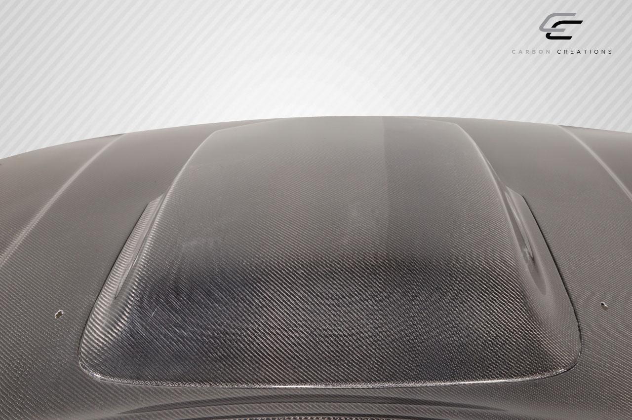 2008-2023 Dodge Challenger Carbon Creations TA Look Carbon Fiber Hood - Image 8