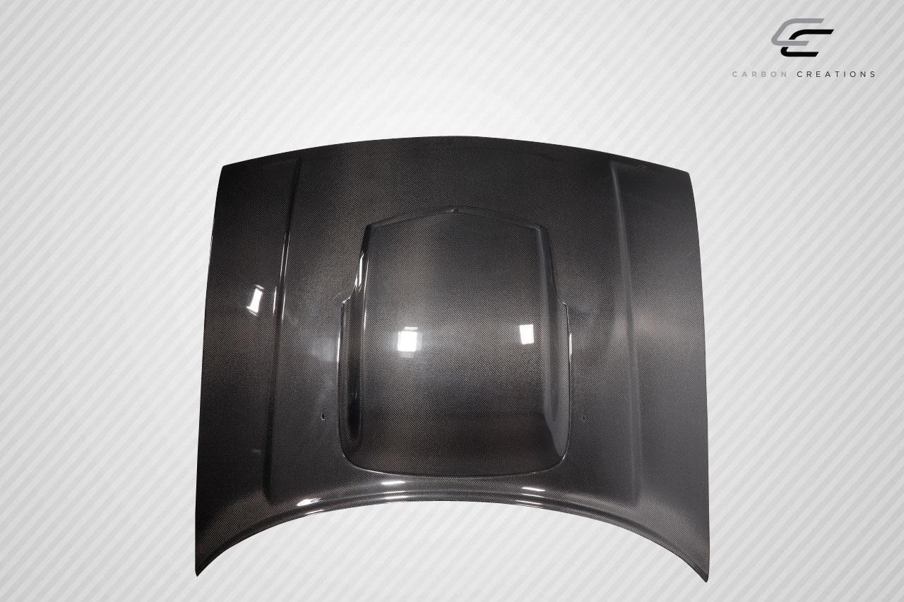 2008-2023 Dodge Challenger Carbon Creations TA Look Carbon Fiber Hood - Image 9