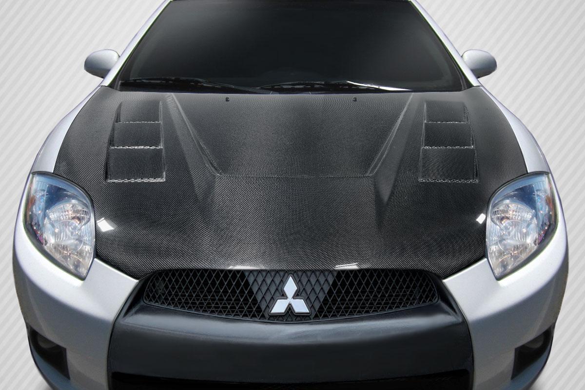 2006-2012 Mitsubishi Eclipse Carbon Creations Magneto Carbon Fiber Hood - Image 1