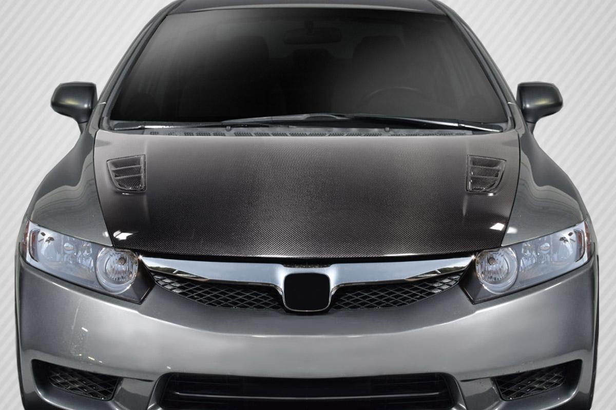 2006-2011 Honda Civic Carbon Creations Type M Carbon Fiber Hood - Image 1