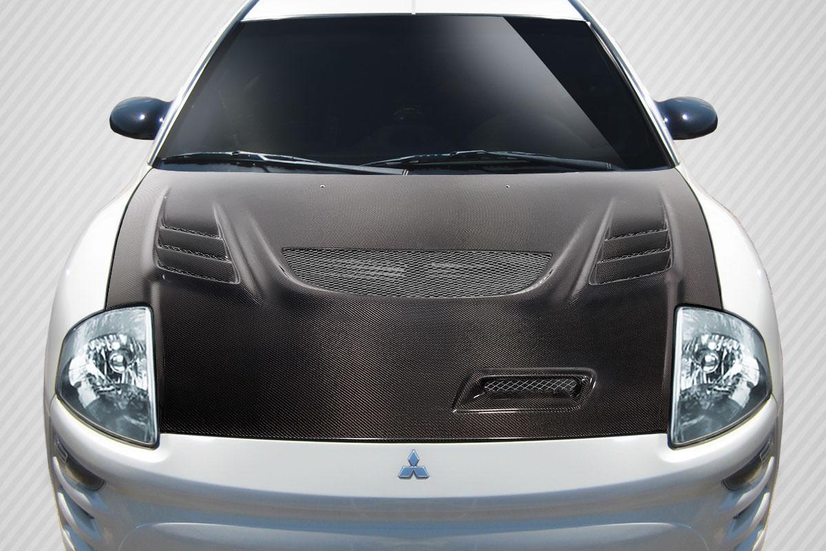 2000-2005 Mitsubishi Eclipse Carbon Creations Evo GT Carbon Fiber Hood - Image 1