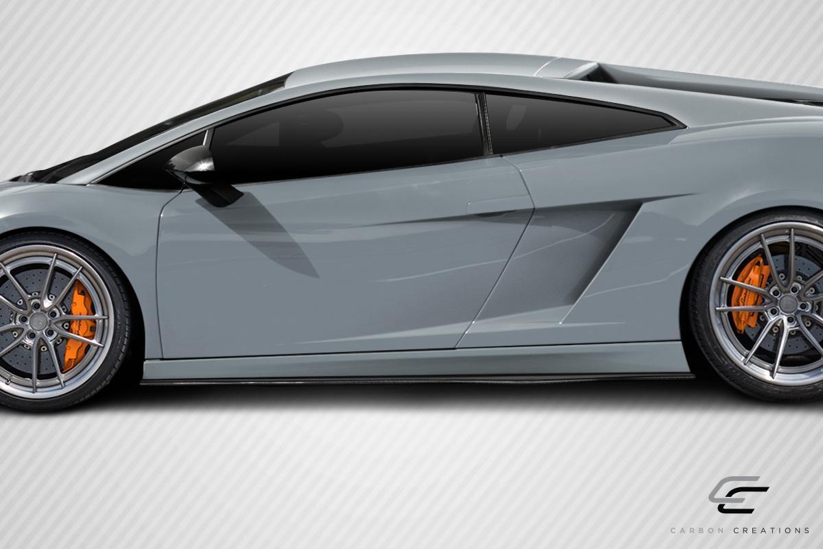 2004-2013 Lamborghini Gallardo Carbon Creations LP570 Look Carbon Fiber Side Skirts - Image 2