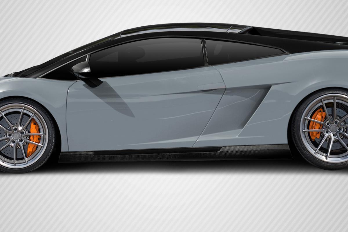 2004-2013 Lamborghini Gallardo Carbon Creations HMS Carbon Fiber Side Skirts - Image 1