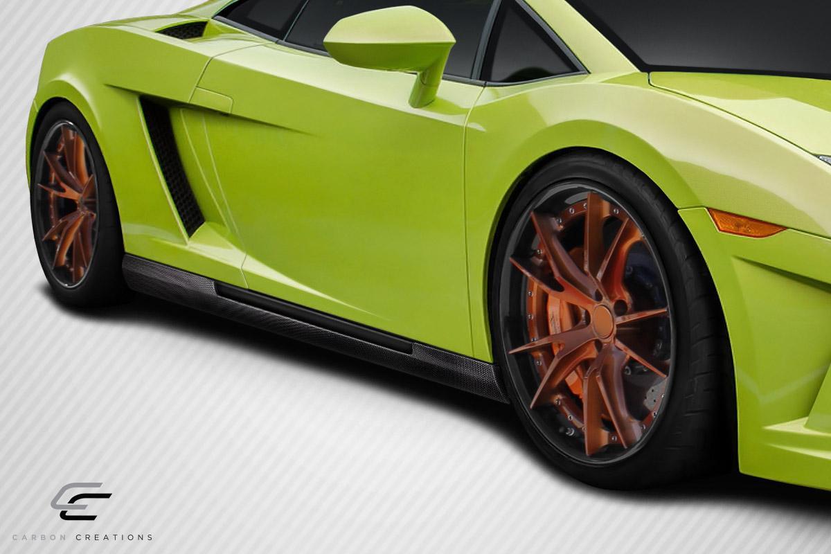 2004-2013 Lamborghini Gallardo Carbon Creations HMS Carbon Fiber Side Skirts - Image 2