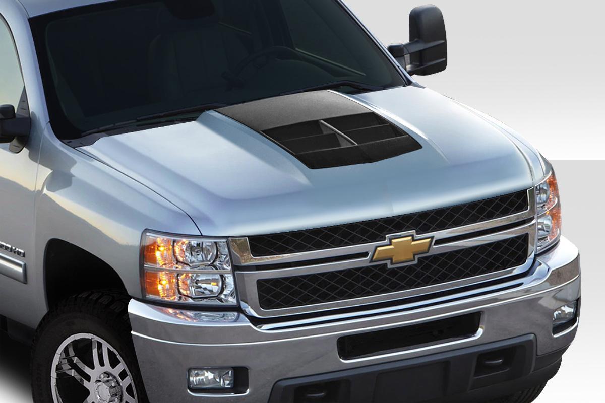 2007-2013 Chevrolet Silverado Duraflex ZL1 Look Hood - Image 2