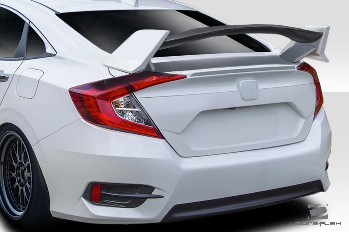 2016-2020 Honda Civic Duraflex Type R Look Rear Wing - Image 2
