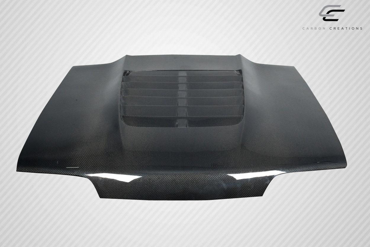 1987-1993 Ford Mustang Carbon Creations GT500 V2 Carbon Fiber Hood - Image 2