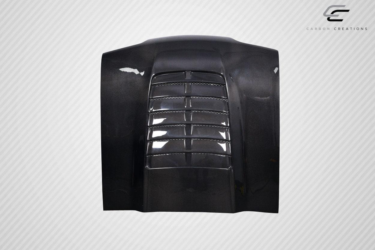 1987-1993 Ford Mustang Carbon Creations GT500 V2 Carbon Fiber Hood - Image 5