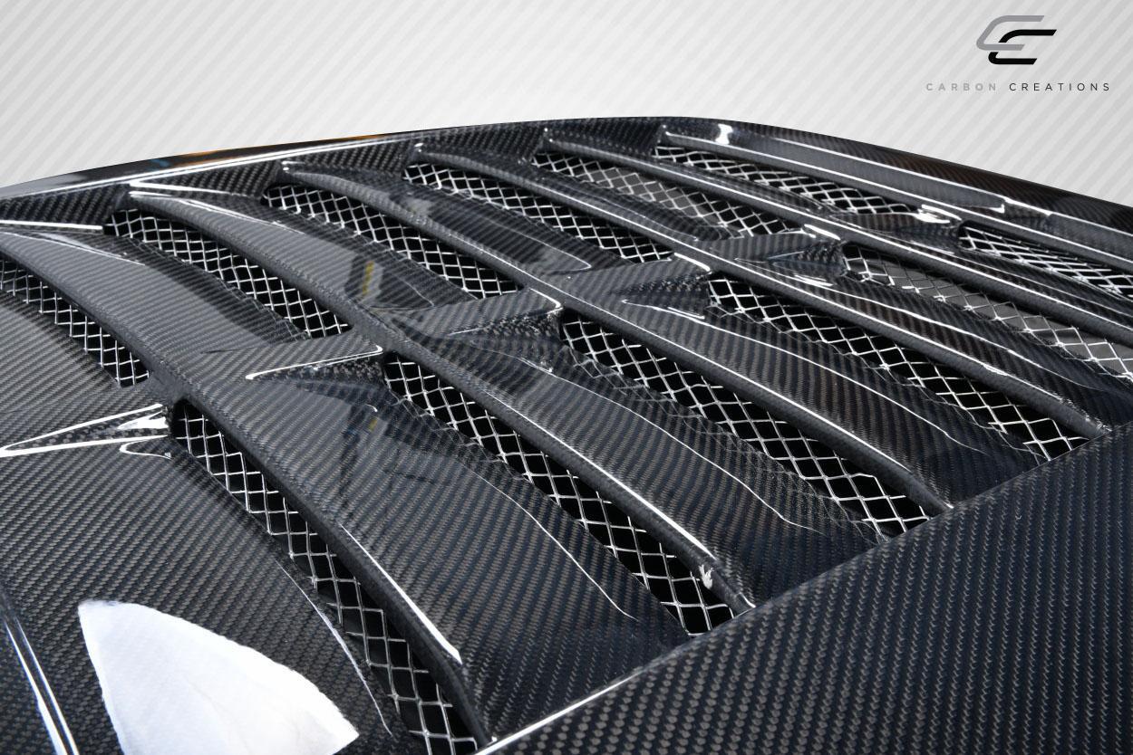 1999-2004 Ford Mustang Carbon Creations GT500 V2 Carbon Fiber Hood - Image 6