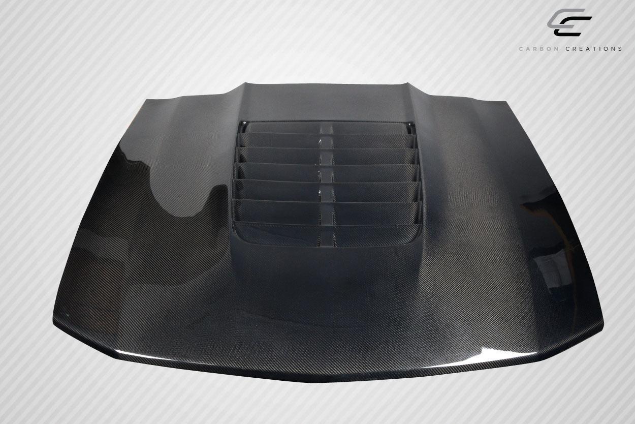 2005-2009 Ford Mustang Carbon Creations GT500 V2 Carbon Fiber Hood - Image 6