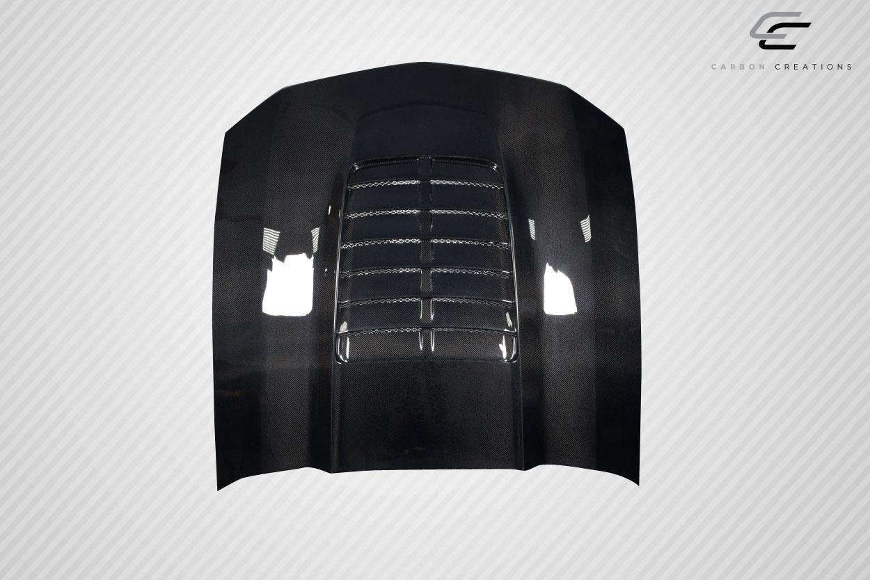 2005-2009 Ford Mustang Carbon Creations GT500 V2 Carbon Fiber Hood - Image 9