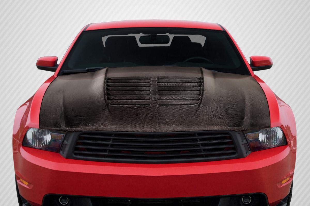 2010-2012 Ford Mustang Carbon Creations GT500 V2 Carbon Fiber Hood - Image 1