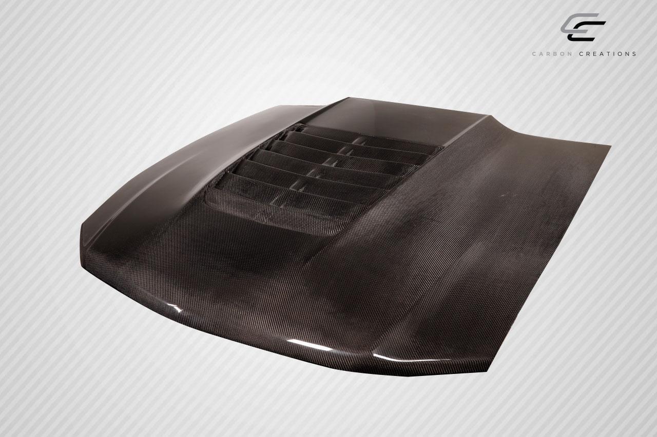2010-2012 Ford Mustang Carbon Creations GT500 V2 Carbon Fiber Hood - Image 4