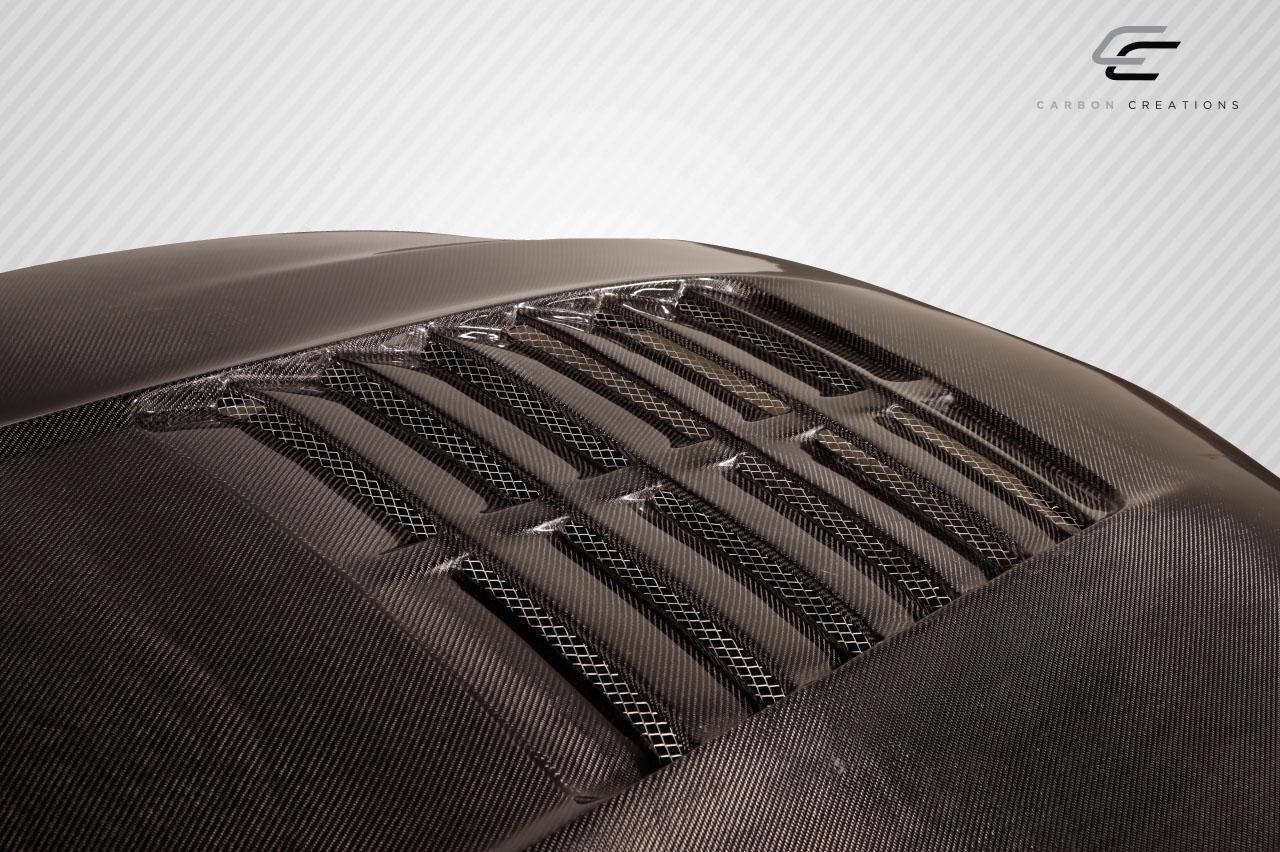 2010-2012 Ford Mustang Carbon Creations GT500 V2 Carbon Fiber Hood - Image 6