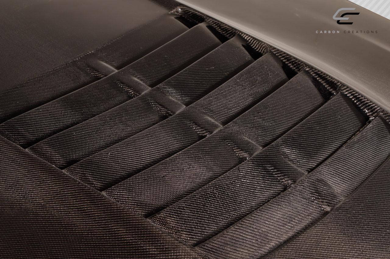 2010-2012 Ford Mustang Carbon Creations GT500 V2 Carbon Fiber Hood - Image 7