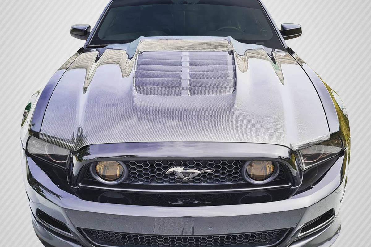 2013-2014 Ford Mustang Carbon Creations GT500 V2 Carbon Fiber Hood - Image 1