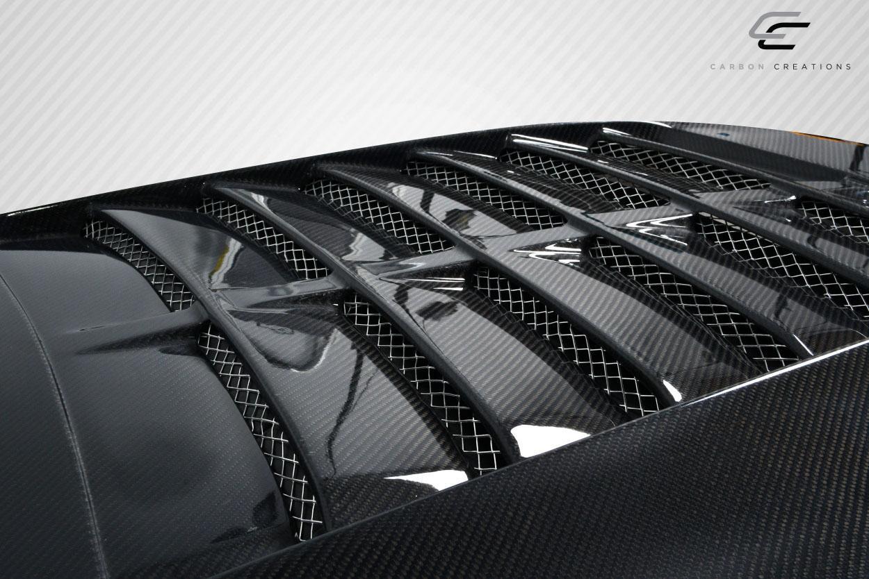 2013-2014 Ford Mustang Carbon Creations GT500 V2 Carbon Fiber Hood - Image 8