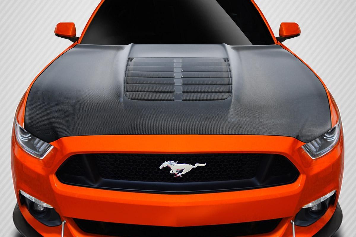 2015-2017 Ford Mustang Carbon Creations GT500 V2 Carbon Fiber Hood - Image 1