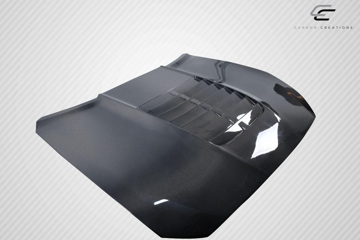 2015-2017 Ford Mustang Carbon Creations GT500 V2 Carbon Fiber Hood - Image 3
