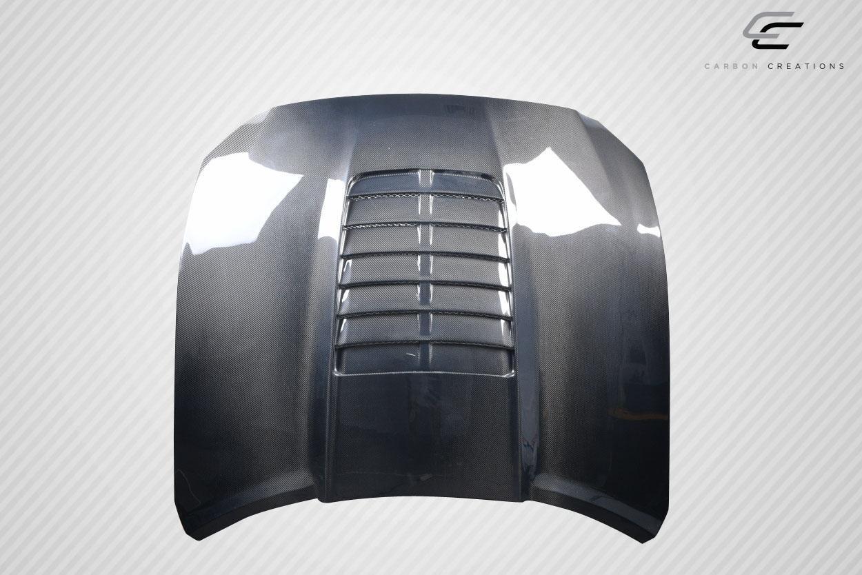 2015-2017 Ford Mustang Carbon Creations GT500 V2 Carbon Fiber Hood - Image 4