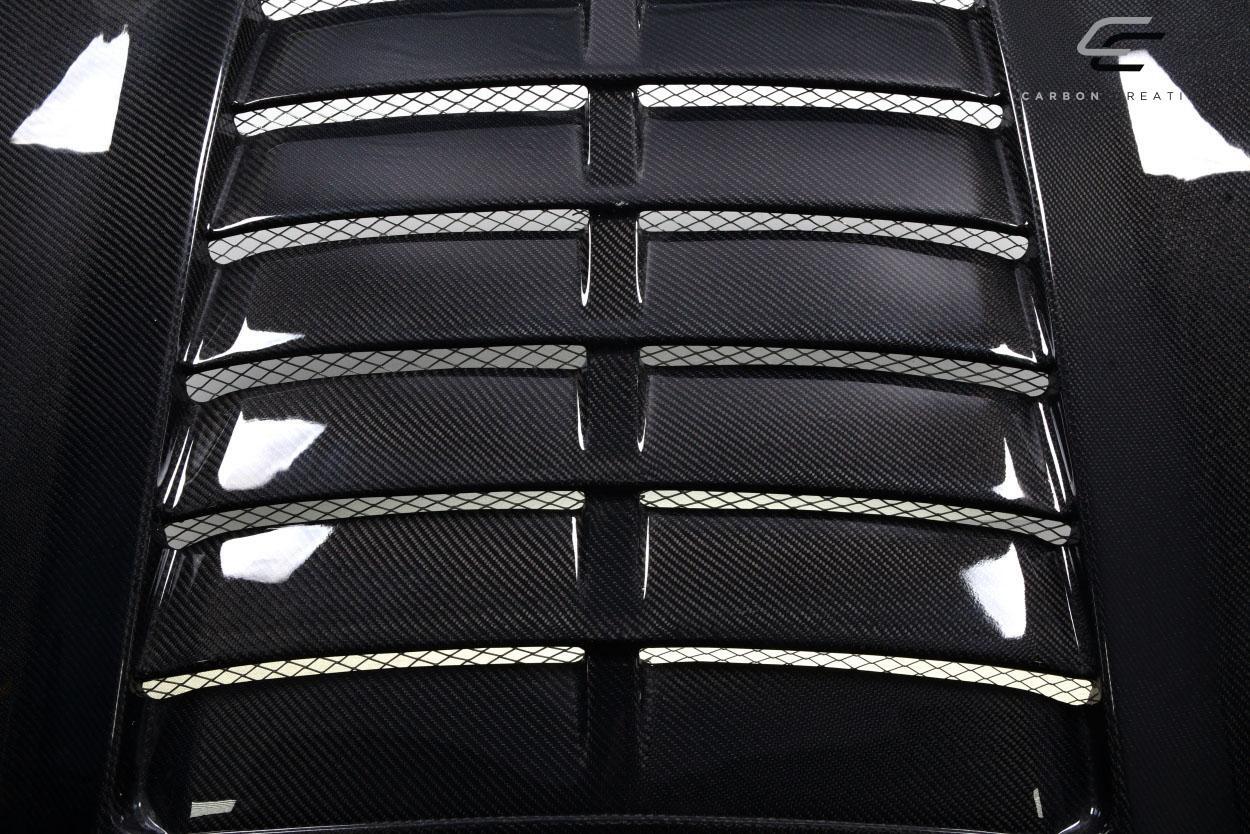 2015-2017 Ford Mustang Carbon Creations GT500 V2 Carbon Fiber Hood - Image 5
