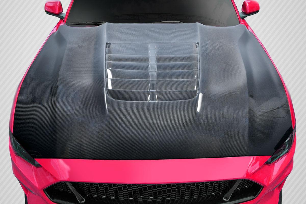 2018-2023 Ford Mustang Carbon Creations GT500 V2 Carbon Fiber Hood - Image 1