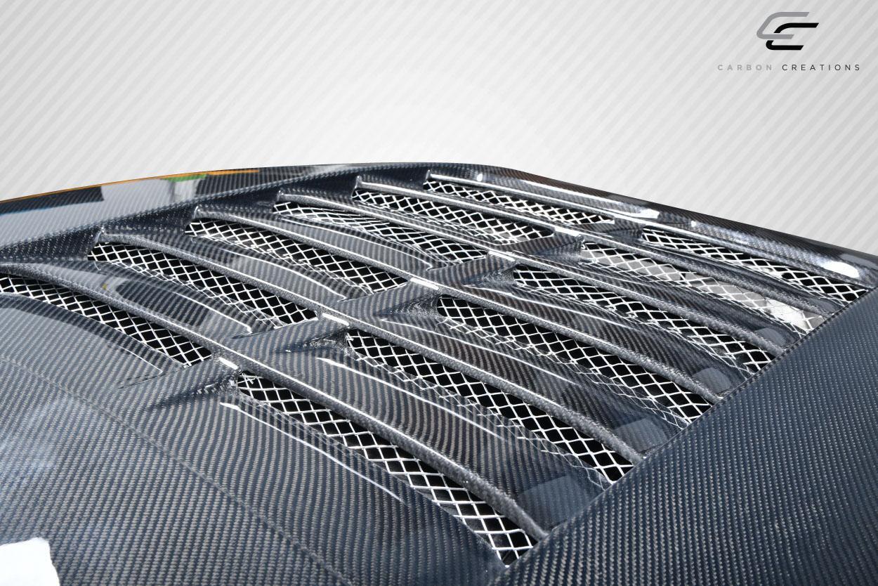 2018-2023 Ford Mustang Carbon Creations GT500 V2 Carbon Fiber Hood - Image 5