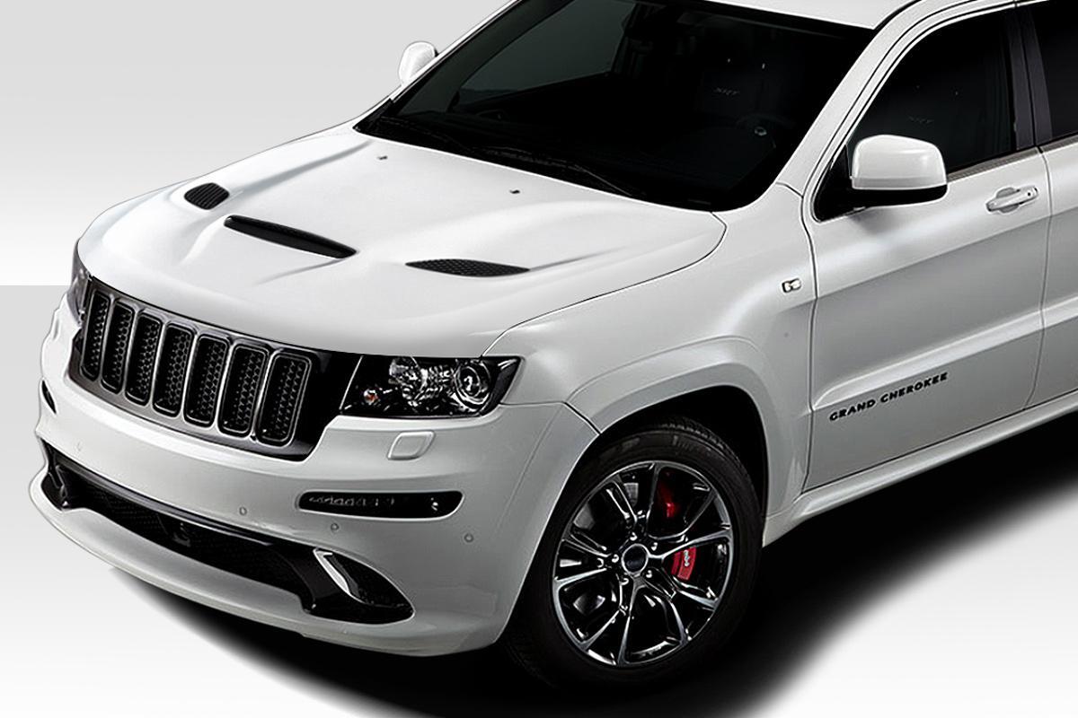 2011-2022 Jeep Grand Cherokee Duraflex Hellcat Look Hood - Image 1