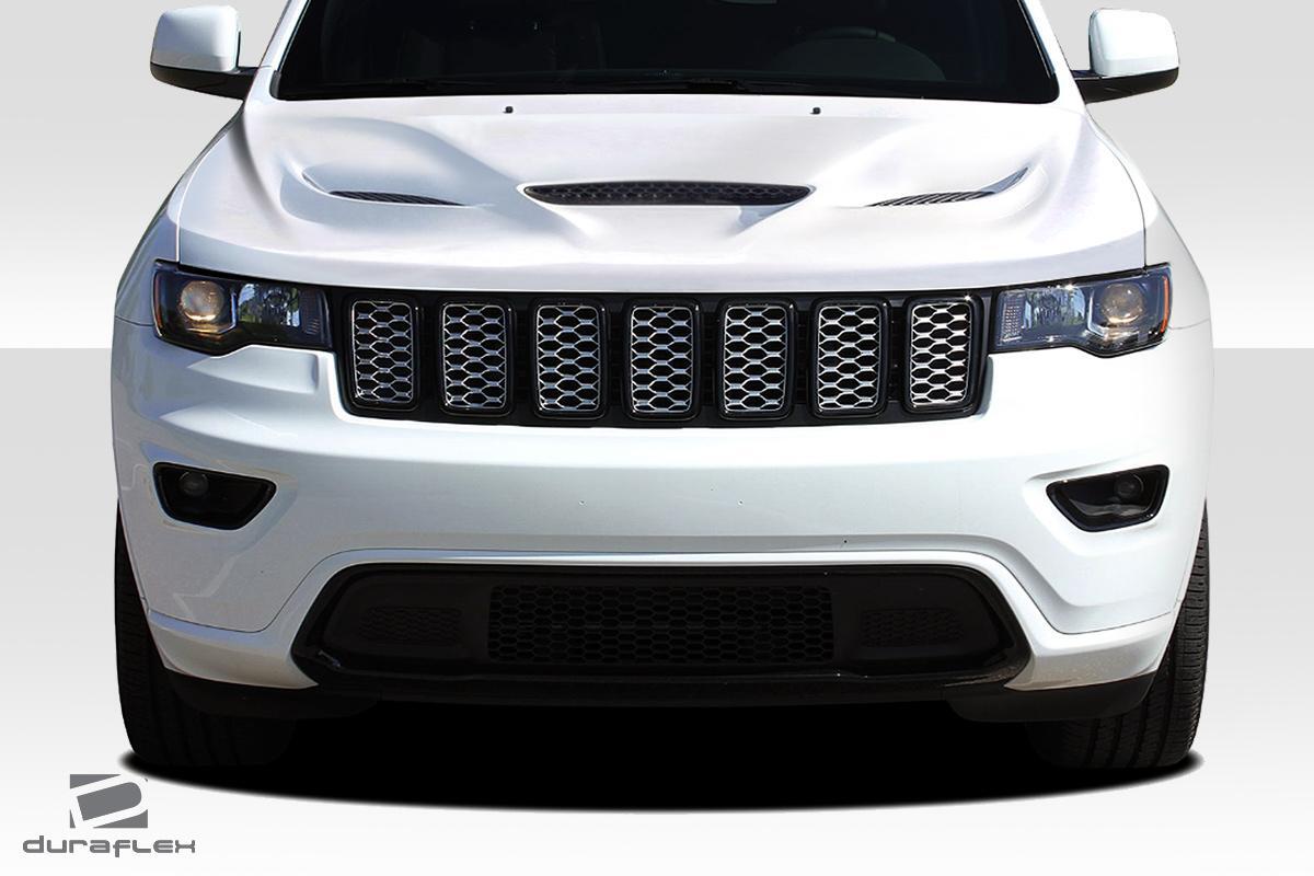 2011-2022 Jeep Grand Cherokee Duraflex Hellcat Look Hood - Image 2
